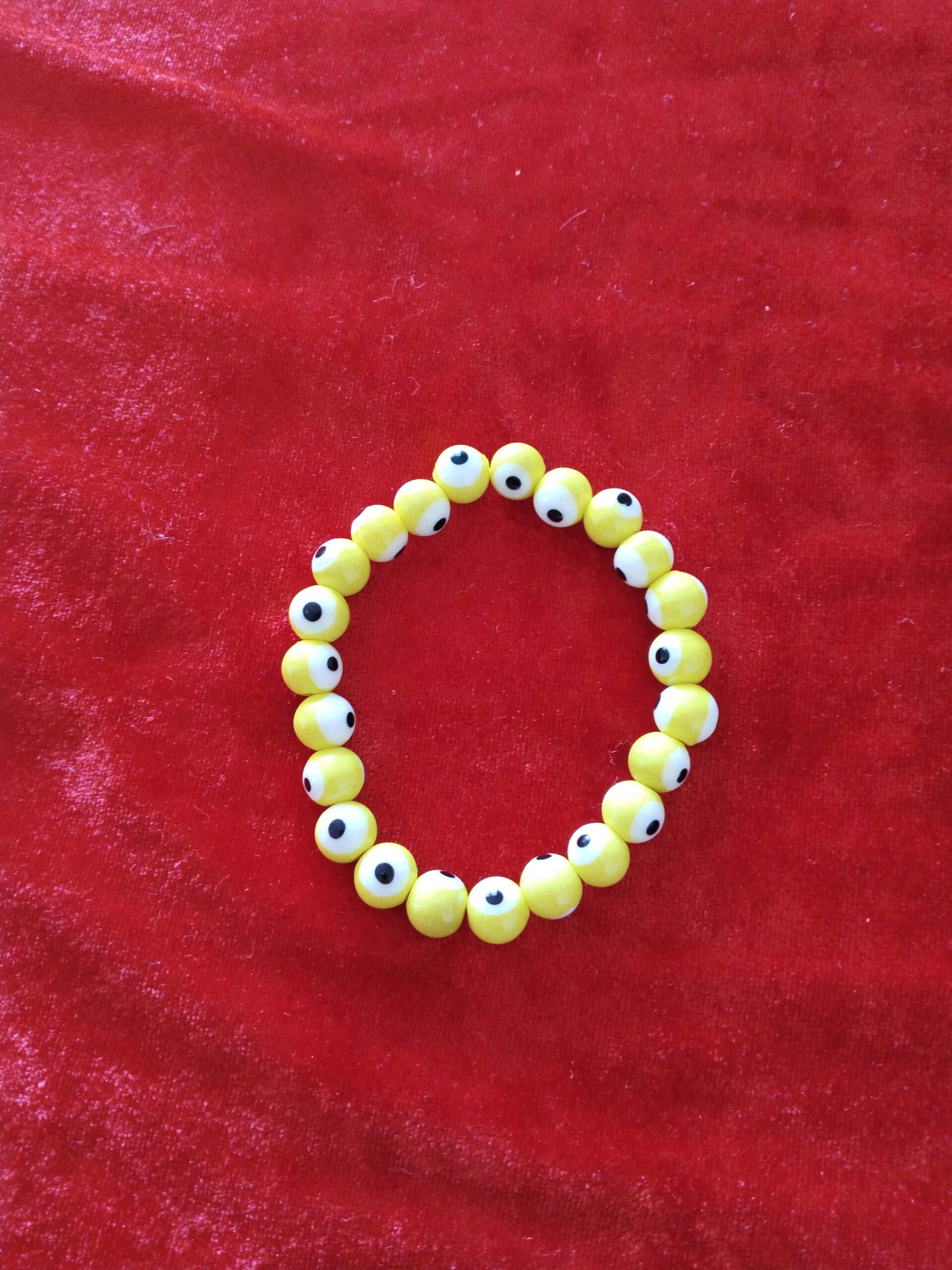 Elegant Yellow Evil Eye Bracelet (Premium & Energised)