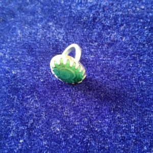 Forest Whisper Malachite Silver Ring (Premium & Energised)